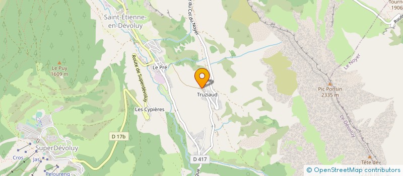 localisation de l'entreprise GAEC DE LA BRECHE à DEVOLUY