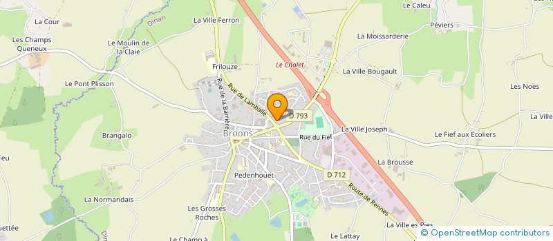 localisation de l'entreprise GAEC DE LA BRETTERIE  BROONS