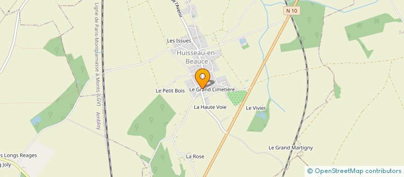 localisation de l'entreprise GAEC DE LA BRISSE  HUISSEAU-EN-BEAUCE