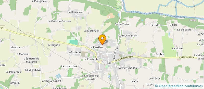 localisation de l'entreprise GAEC DE LA BRISSELAIE à PEILLAC