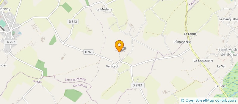 localisation de l'entreprise GAEC DE LA BRUCHOLLERIE à TERRE-ET-MARAIS