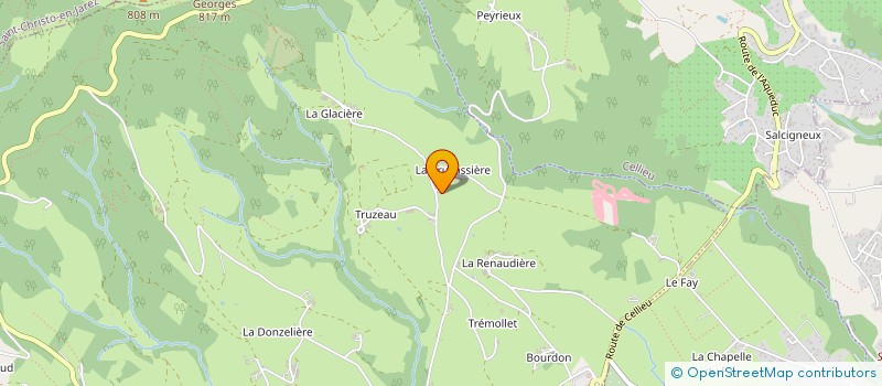 localisation de l'entreprise GAEC DE LA BRUYASSSIERE à SAINT-CHAMOND