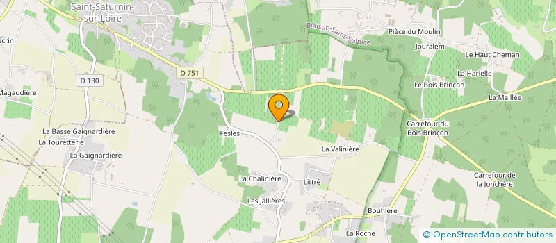 localisation de l'entreprise GAEC DE LA BRUYERE à GENNES-VAL-DE-LOIRE