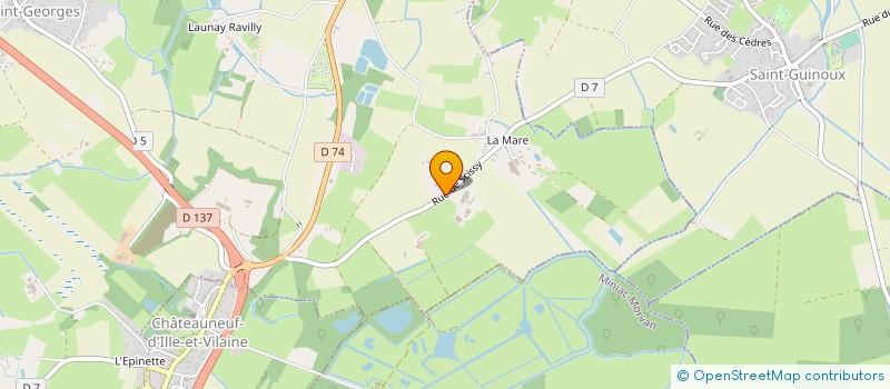 localisation de l'entreprise GAEC DE LA BRUYERE  SAINT-PERE-MARC-EN-POULET