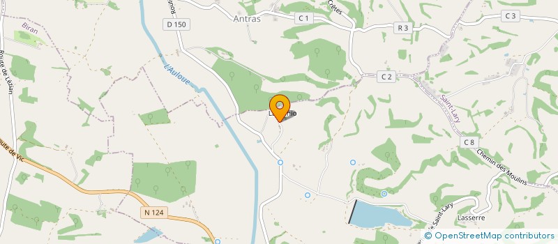 localisation de l'entreprise GAEC DE LA BUHIO  ORDAN-LARROQUE