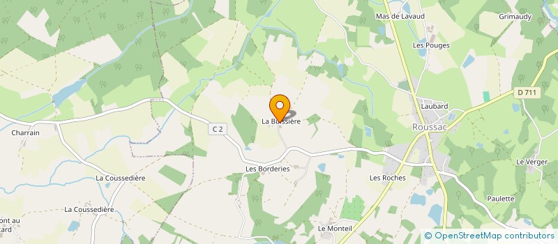 localisation de l'entreprise GAEC DE LA BUSSIERE à SAINT-PARDOUX-LE-LAC