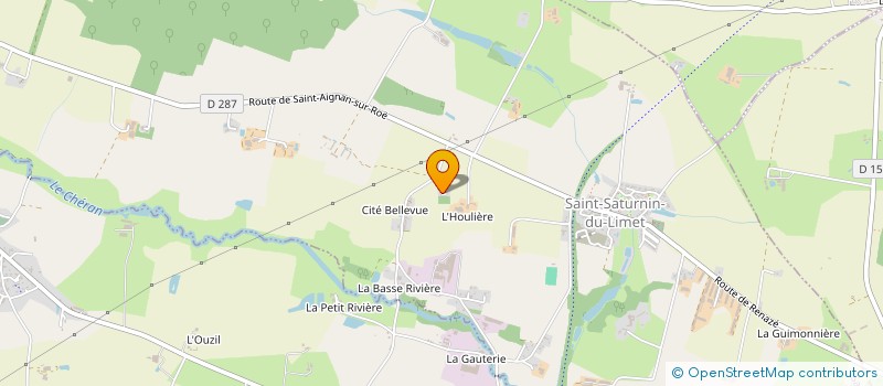 localisation de l'entreprise GAEC DE LA BUSSONNIERE à SAINT-SATURNIN-DU-LIMET
