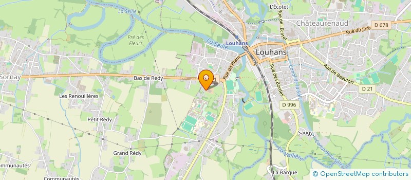 localisation de l'entreprise GAEC DE LA BUTELIERE à LOUHANS