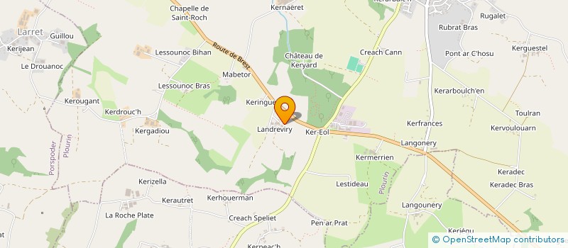 localisation de l'entreprise GAEC DE LA BUTTE à PLOUGUIN