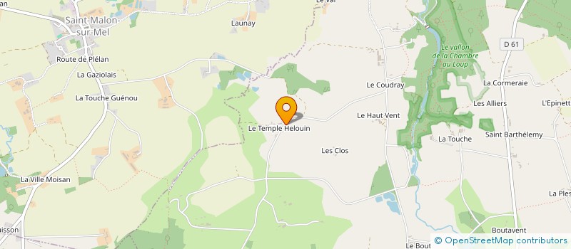 localisation de l'entreprise GAEC DE LA BUTTE D HELOUIN à IFFENDIC