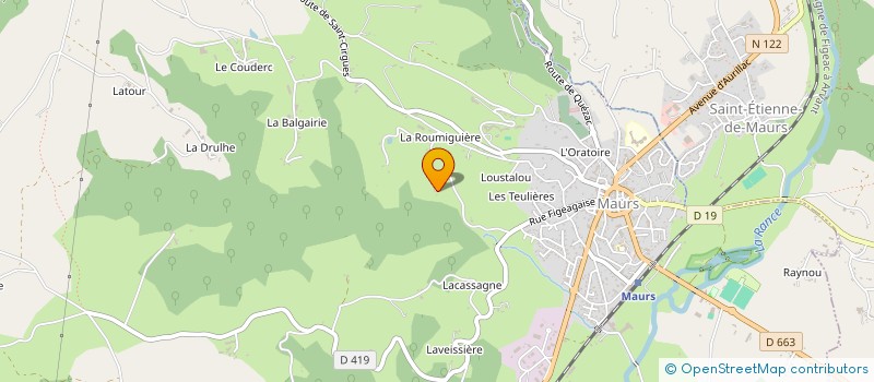 localisation de l'entreprise GAEC DE LA CABOTIE à BOISSET