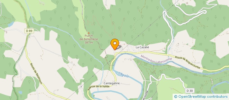 localisation de l'entreprise GAEC DE LA CALLUNE à MONTREDON-LABESSONNIE