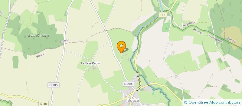 localisation de l'entreprise GAEC DE LA CANCE à BOUCE