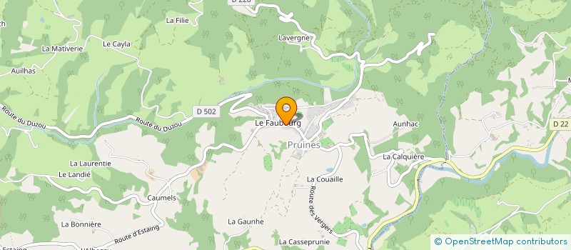 localisation de l'entreprise GAEC DE LA CANTALOUBIE à CONQUES-EN-ROUERGUE