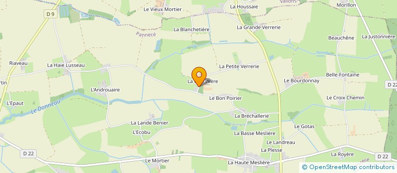 localisation de l'entreprise GAEC DE LA CANTINIERE à PANNECE