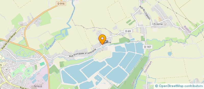 localisation de l'entreprise GAEC DE LA CANTRAINNE  LILLERS