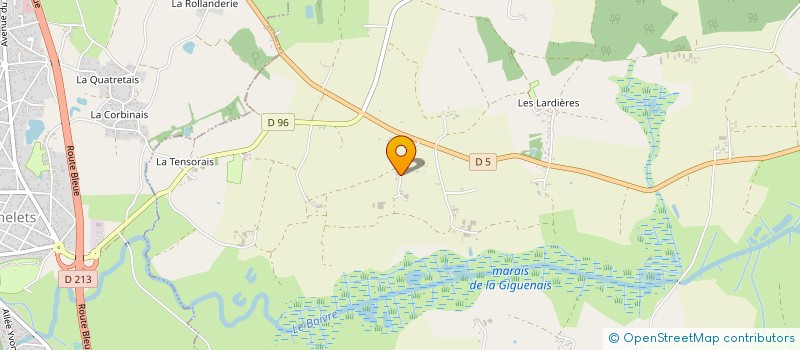 localisation de l'entreprise GAEC DE LA CARREE DU SUD  SAINT-PERE-EN-RETZ