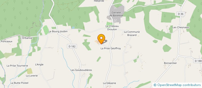 localisation de l'entreprise GAEC DE LA CARRIERE à BARENTON