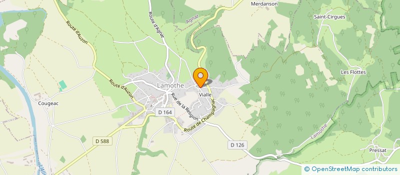 localisation de l'entreprise GAEC DE LA CARTALADE à MERCOEUR
