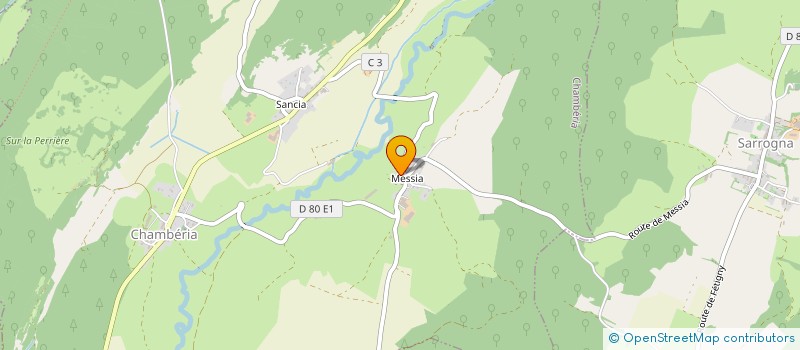 localisation de l'entreprise GAEC DE LA CARTE à CHAMBERIA