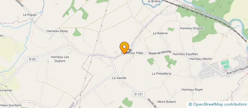 localisation de l'entreprise GAEC DE LA CAUDIERE à SOTTEVAST