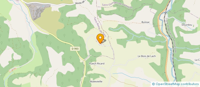 localisation de l'entreprise GAEC DE LA CEPEDE à SAINT-ROME-DE-TARN