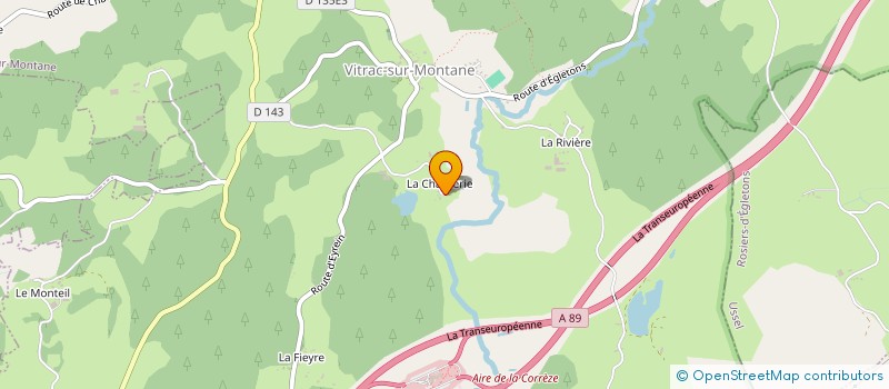 localisation de l'entreprise GAEC DE LA CHABRERIE  VITRAC-SUR-MONTANE