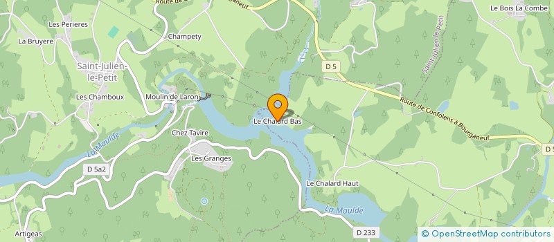 localisation de l'entreprise GAEC DE LA CHAISE  PEYRAT-LE-CHATEAU