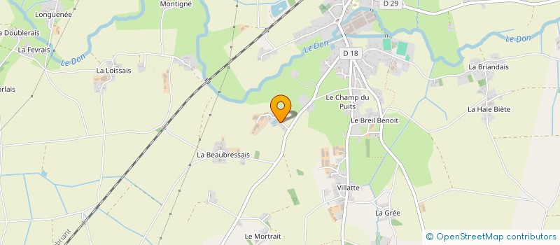 localisation de l'entreprise GAEC DE LA CHAMPAGNE à ISSE