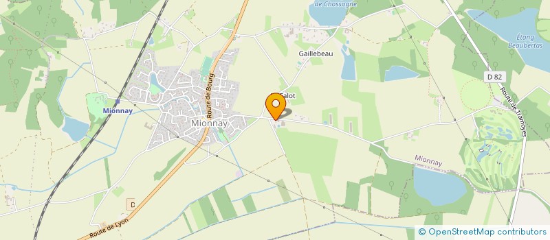 localisation de l'entreprise GAEC DE LA CHAMPAYE à MIONNAY