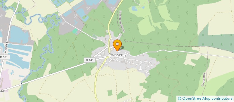 localisation de l'entreprise GAEC DE LA CHAMPIGNONNIERE DE CHASSEMY à CHASSEMY
