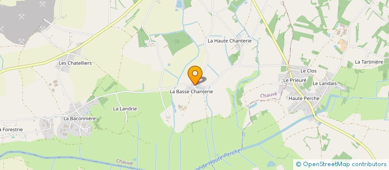 localisation de l'entreprise GAEC DE LA CHANTRIE  CHAUVE