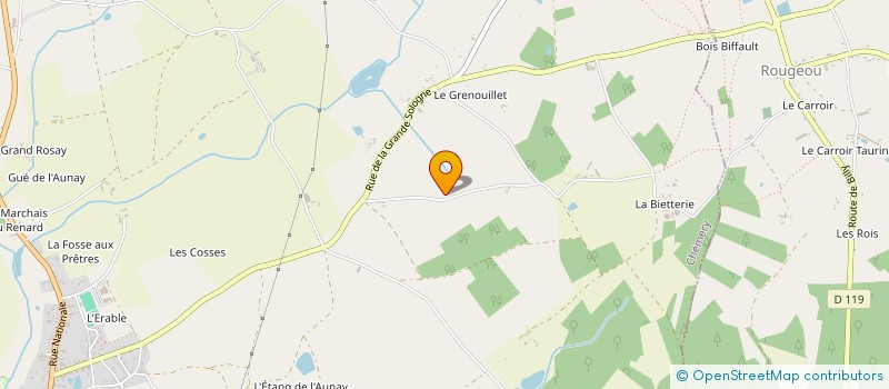 localisation de l'entreprise GAEC DE LA CHAPELLE  CHEMERY