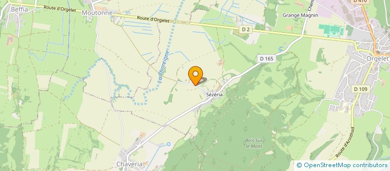 localisation de l'entreprise GAEC DE LA CHAPELLE à ORGELET