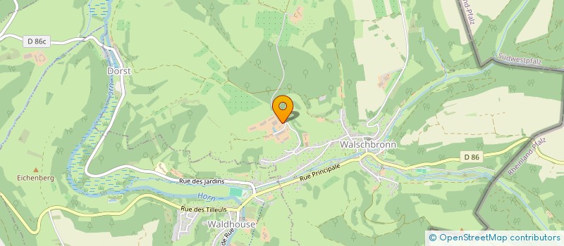 localisation de l'entreprise GAEC DE LA CHAPELLE DE WALSCHBRONN à WALSCHBRONN