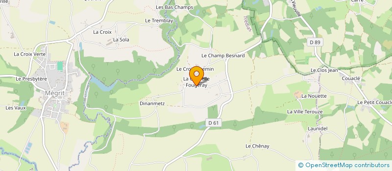 localisation de l'entreprise GAEC DE LA CHAPELLE FOUGERAY à TREDIAS