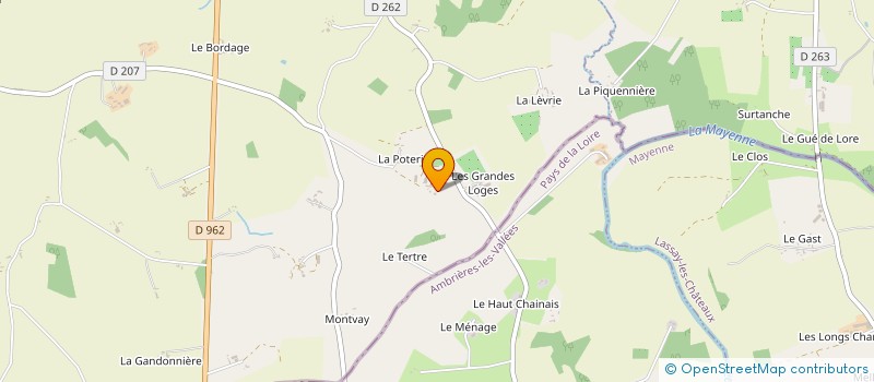 localisation de l'entreprise GAEC DE LA CHAPONNIERE à CEAUCE