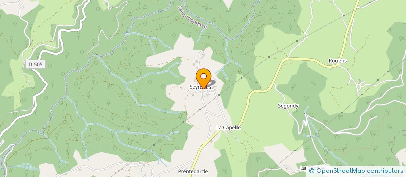 localisation de l'entreprise GAEC DE LA CHATAIGNERAIE à SAINT-HIPPOLYTE