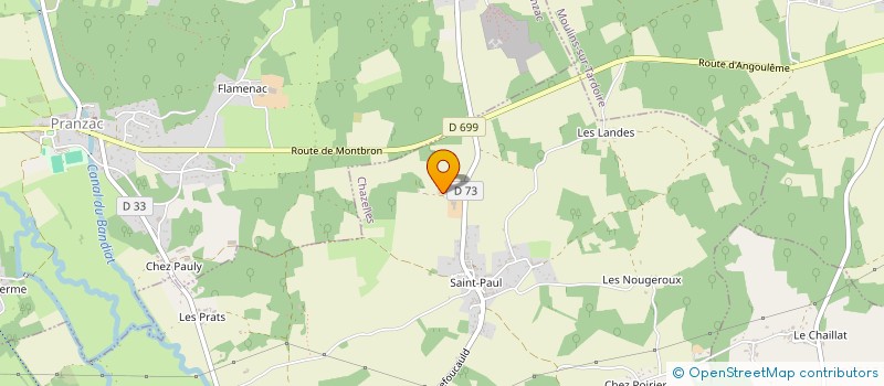 localisation de l'entreprise GAEC DE LA CHATAIGNIERE à CHAZELLES