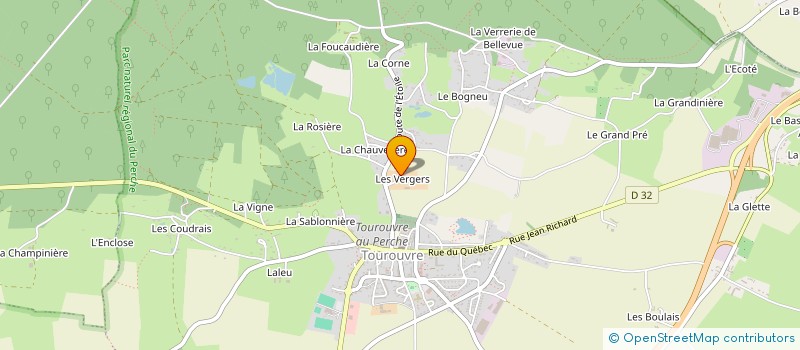 localisation de l'entreprise GAEC DE LA CHAUVELIERE à TOUROUVRE AU PERCHE