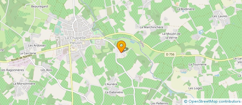 localisation de l'entreprise GAEC DE LA CHAUVINIERE à LA REGRIPPIERE
