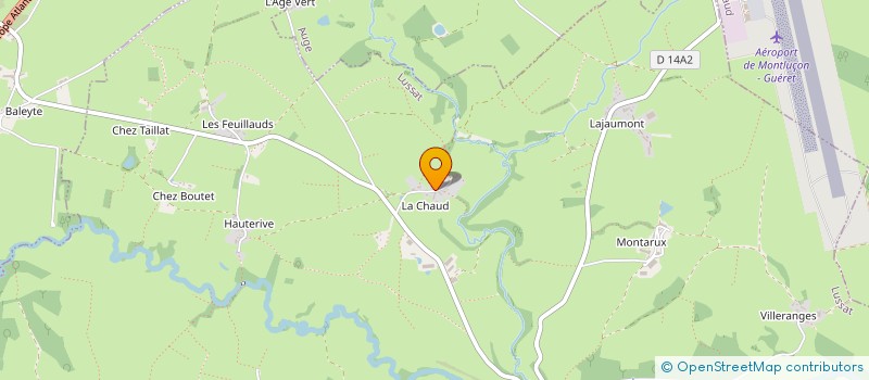 localisation de l'entreprise GAEC DE LA CHAUX  LUSSAT