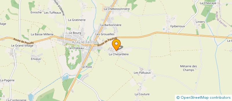 localisation de l'entreprise GAEC DE LA CHEPTARDIERE à AZAY-LE-FERRON