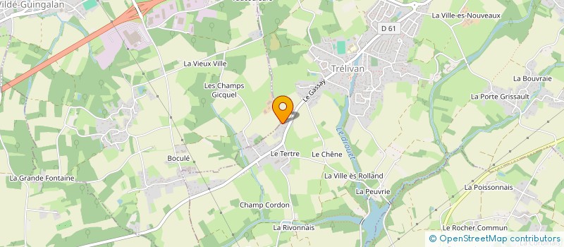 localisation de l'entreprise GAEC DE LA CHESNAIE à TRELIVAN