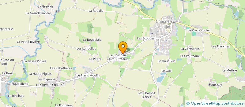 localisation de l'entreprise GAEC DE LA CHESNAIE  CHASNE-SUR-ILLET