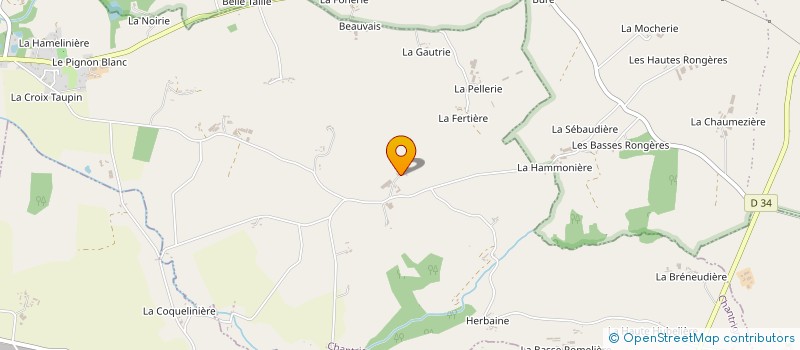 localisation de l'entreprise GAEC DE LA CHEVALERIE  CHANTRIGNE