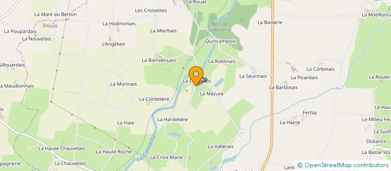 localisation de l'entreprise GAEC DE LA CHEVELAIS à BALAZE
