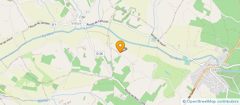 localisation de l'entreprise GAEC DE LA CHOUETTE  CAHUZAC-SUR-VERE