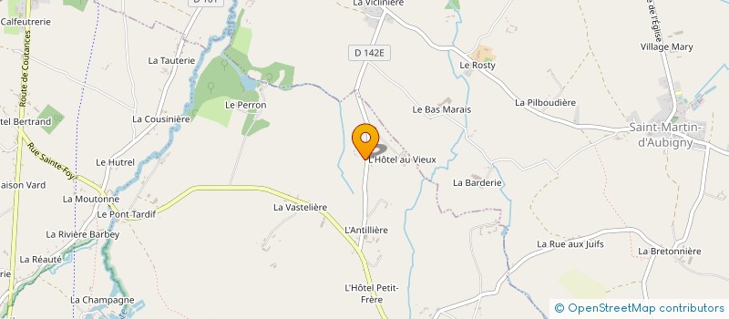 localisation de l'entreprise GAEC DE LA CHOUQUERIE à SAINT-SAUVEUR-VILLAGES