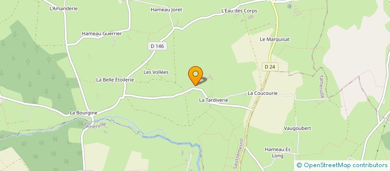 localisation de l'entreprise GAEC DE LA CLAIRETTE à SAUSSEMESNIL